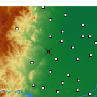 Nearby Forecast Locations - Shahe - Carte