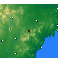 Nearby Forecast Locations - Xian de Wulian - Carte