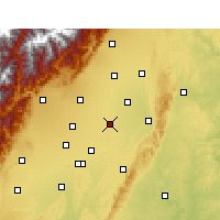Nearby Forecast Locations - Xindu - Carte