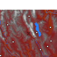 Nearby Forecast Locations - Yangbi - Carte