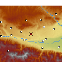 Nearby Forecast Locations - Fufeng - Carte