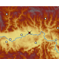 Nearby Forecast Locations - Yang Xian - Carte