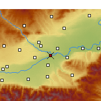 Nearby Forecast Locations - Jinghe - Carte