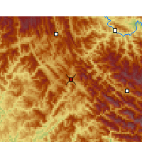 Nearby Forecast Locations - Wanyuan - Carte