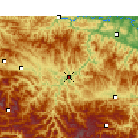 Nearby Forecast Locations - Zhushan - Carte