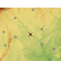 Nearby Forecast Locations - Xian de Santai - Carte
