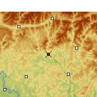 Nearby Forecast Locations - Bazhong - Carte