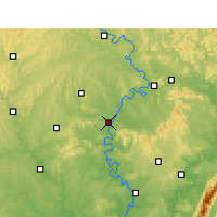 Nearby Forecast Locations - Nanchong - Carte