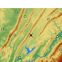 Nearby Forecast Locations - Dianjiang - Carte