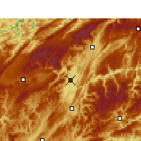Nearby Forecast Locations - Enshi - Carte