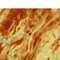 Nearby Forecast Locations - Qianjiang - Carte