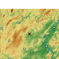 Nearby Forecast Locations - Jishou - Carte