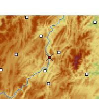 Nearby Forecast Locations - Xian de Sinan - Carte
