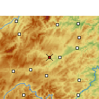 Nearby Forecast Locations - Xian de Cengong - Carte
