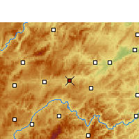 Nearby Forecast Locations - Zhenyuan/GZH - Carte