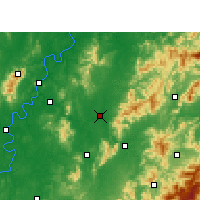 Nearby Forecast Locations - Vous Xian - Carte