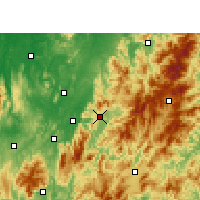 Nearby Forecast Locations - Zixing - Carte