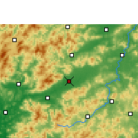 Nearby Forecast Locations - Nanxiong - Carte
