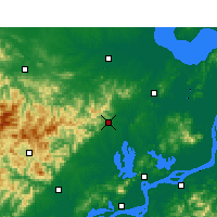 Nearby Forecast Locations - Tongcheng - Carte