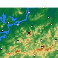 Nearby Forecast Locations - Mont Jiuhua - Carte