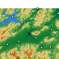 Nearby Forecast Locations - Lanxi - Carte