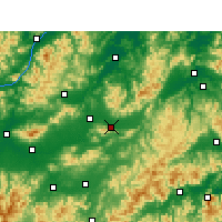 Nearby Forecast Locations - Dongyang - Carte