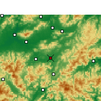 Nearby Forecast Locations - Yongkang - Carte