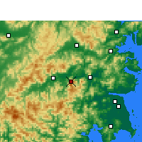 Nearby Forecast Locations - Kuocangshan - Carte