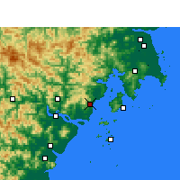 Nearby Forecast Locations - Yueqing - Carte