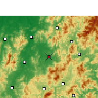 Nearby Forecast Locations - Lichuan - Carte