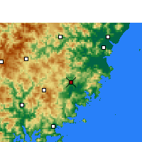 Nearby Forecast Locations - Fuding - Carte