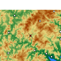 Nearby Forecast Locations - Gutian - Carte