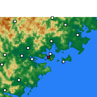 Nearby Forecast Locations - Xiamen - Carte