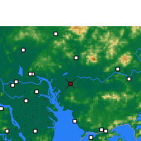 Nearby Forecast Locations - Dongguan - Carte