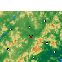 Nearby Forecast Locations - Wuhua - Carte