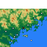Nearby Forecast Locations - Xian de Raoping - Carte