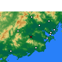 Nearby Forecast Locations - Puning - Carte