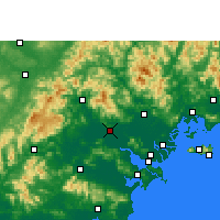 Nearby Forecast Locations - Jieyang - Carte