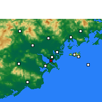Nearby Forecast Locations - Shantou - Carte