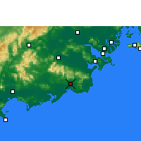 Nearby Forecast Locations - Xian de - Carte