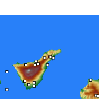 Nearby Forecast Locations - Tenerife/nord - Carte