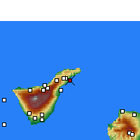 Nearby Forecast Locations - Tenerife/est - Carte
