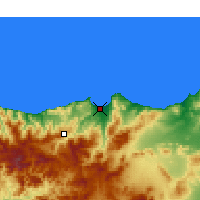 Nearby Forecast Locations - Al Hoceïma - Carte