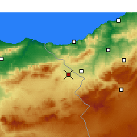 Nearby Forecast Locations - Oujda - Carte
