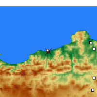 Nearby Forecast Locations - Jijel-Achouat - Carte