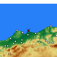 Nearby Forecast Locations - Bordj-El-Bahri - Carte