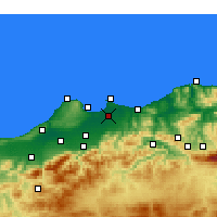 Nearby Forecast Locations - Alger - Carte