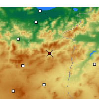 Nearby Forecast Locations - Souk Ahras - Carte