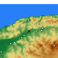 Nearby Forecast Locations - Chlef - Carte