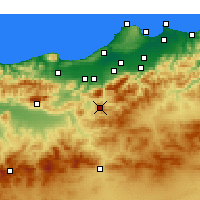 Nearby Forecast Locations - Médéa - Carte